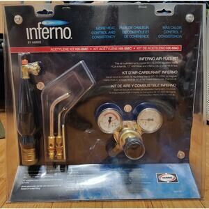 Harris HX-6MC Inferno Air-Fuel Kit with Quick Connect Acetylene Hose Connections